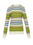 Matchesfashion.com Loewe - Striped Knit Cotton Sweater - Mens - Multi