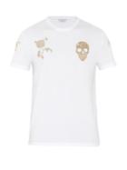 Alexander Mcqueen Skull And Rose-print Cotton T-shirt