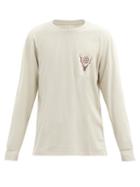 Matchesfashion.com South2 West8 - Logo-print Jersey Long-sleeved T-shirt - Mens - Beige