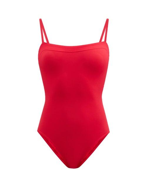 Matchesfashion.com Eres - Cassiope U-ring Strapless Swimsuit - Womens - Red