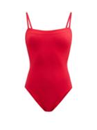 Matchesfashion.com Eres - Cassiope U-ring Strapless Swimsuit - Womens - Red
