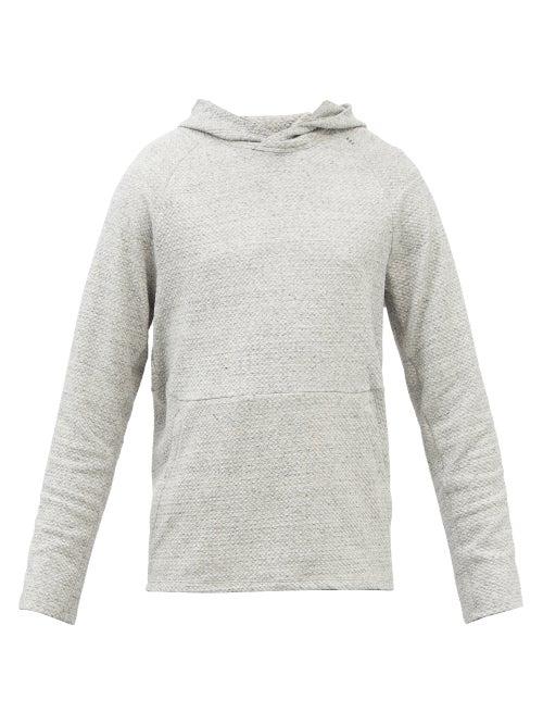 Lululemon - At Ease Cotton-blend Knit Hooded Sweatshirt - Mens - Grey