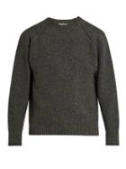 Inis Meáin Reversed Knit Wool And Cashmere-blend Sweater