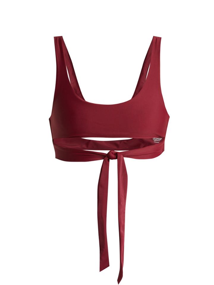 Jade Swim Bond Tie Straps Bikini Top