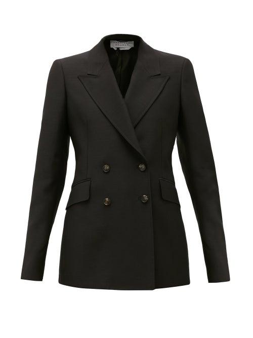Matchesfashion.com Gabriela Hearst - Angela Double-breasted Wool-blend Jacket - Womens - Black