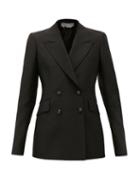 Matchesfashion.com Gabriela Hearst - Angela Double-breasted Wool-blend Jacket - Womens - Black