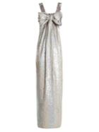 Ashish Bow-front Sequin-embellished Square-neck Dress