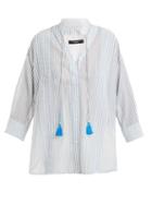 Matchesfashion.com Weekend Max Mara - Tattico Shirt - Womens - Blue Stripe
