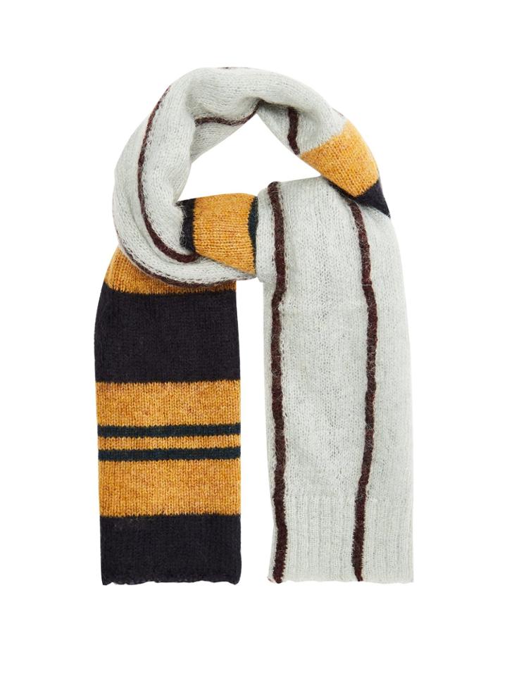 Marni Striped-knit Scarf