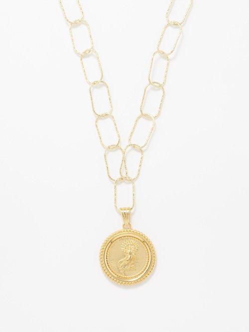 Hermina Athens - Amalthea Gold-plated Neckalce - Womens - Yellow Gold