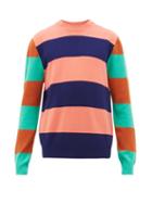 Matchesfashion.com Paul Smith - Striped Wool Sweater - Mens - Pink Multi