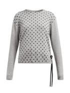 Matchesfashion.com La Fetiche - Polka Dot Print Cashmere Sweater - Womens - Grey