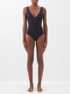 Cossie+co - The Ashley V-neck Swimsuit - Womens - Black