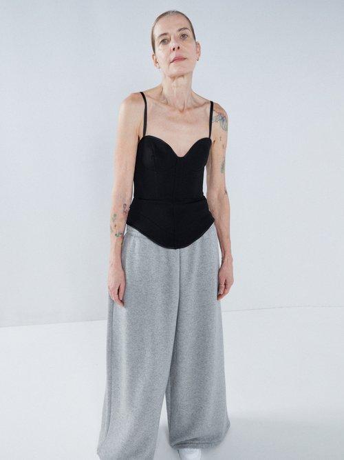 Raey - Structured Jersey Corset - Womens - Black