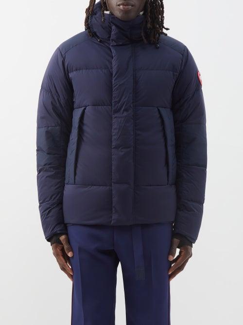 Canada Goose - Armstrong Hooded Quilted Down Jacket - Mens - Navy