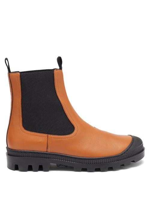 Matchesfashion.com Loewe - Toe-cap Leather Chelsea Boots - Womens - Tan