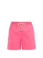 Matchesfashion.com Polo Ralph Lauren - Traveler Logo-embroidered Swimshorts - Mens - Pink