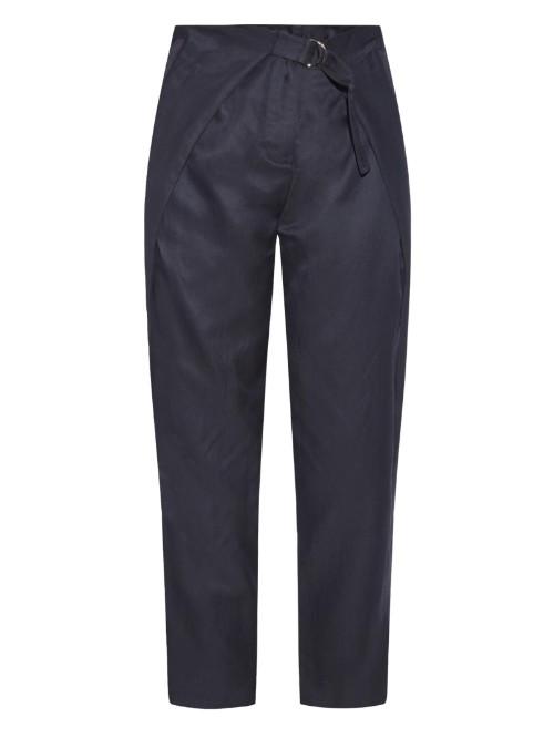 Tibi Cupro Piquet Cropped Trousers