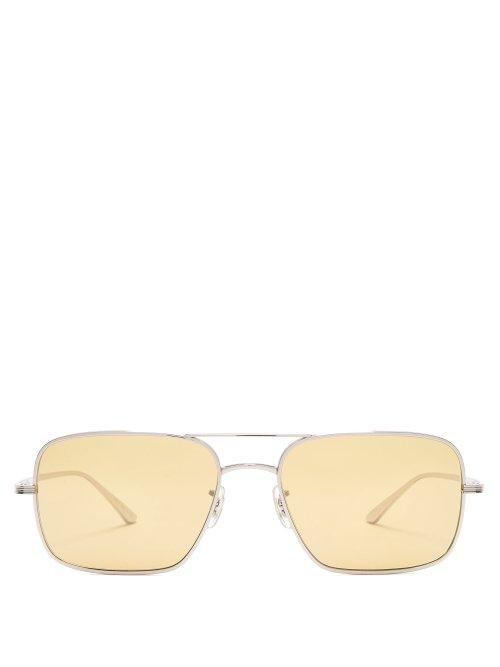 Matchesfashion.com The Row - X Oliver Peoples Victory La Sunglasses - Womens - Silver