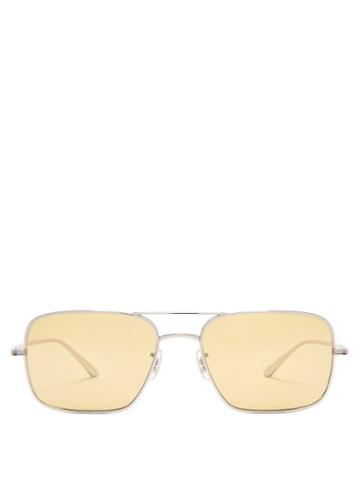 Matchesfashion.com The Row - X Oliver Peoples Victory La Sunglasses - Womens - Silver