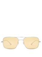 Matchesfashion.com The Row - X Oliver Peoples Victory La Sunglasses - Womens - Silver