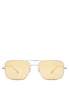 Matchesfashion.com The Row - X Oliver Peoples Victory La Sunglasses - Womens - Silver