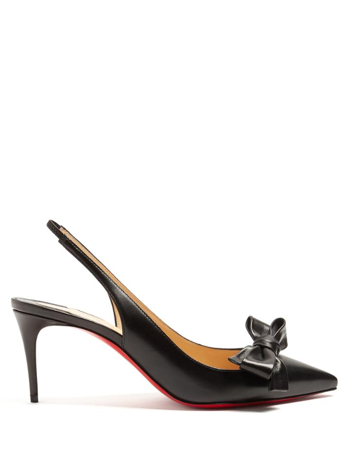 Christian Louboutin Yasling 70mm Slingback Satin Pumps
