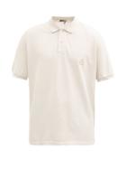 Matchesfashion.com Isabel Marant - Anafiko Logo-embroidered Cotton-piqu Polo Shirt - Mens - White