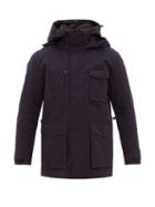 Matchesfashion.com 49 Winters - Layered Cotton Blend Gabardine Parka - Mens - Navy