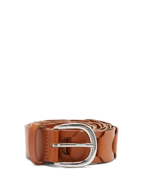 Matchesfashion.com Isabel Marant - Zak Braided-leather Belt - Womens - Tan