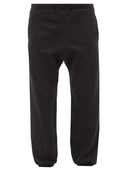 Snow Peak - Drawstring Cotton-jersey Track Pants - Mens - Black