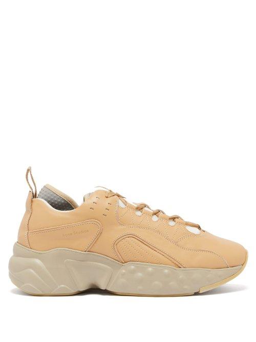 Matchesfashion.com Acne Studios - Rockaway Low Top Leather Trainers - Mens - Beige
