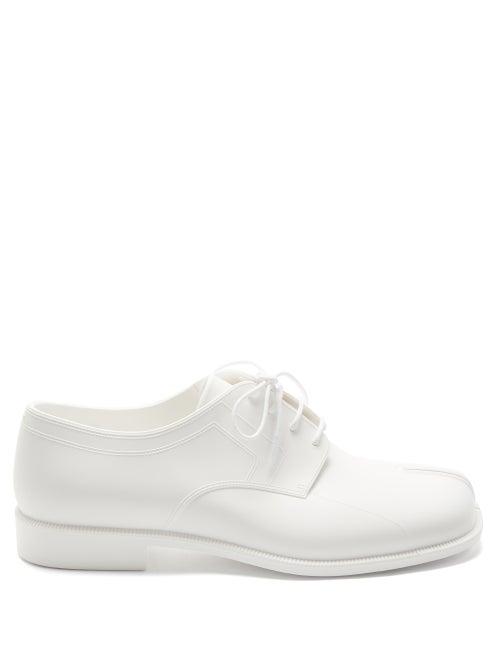Maison Margiela - Tabi Split-toe Rubber Derby Shoes - Mens - White