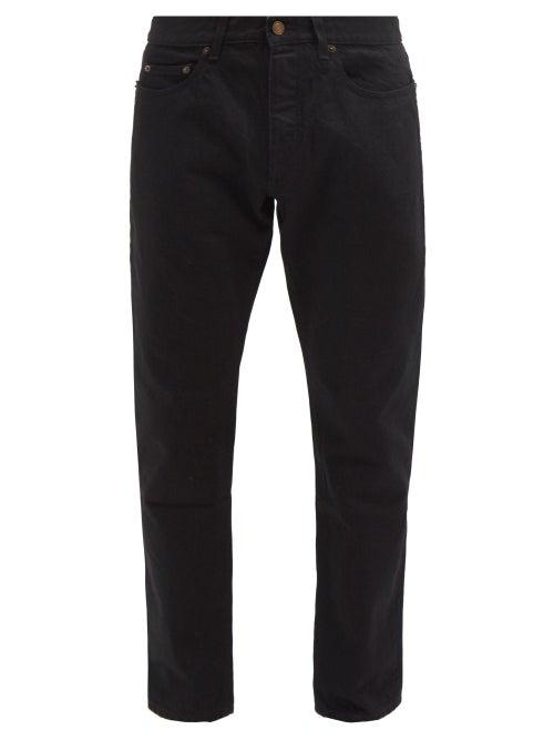Saint Laurent - Etienne Slim-leg Denim Jeans - Mens - Black