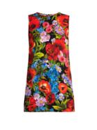 Dolce & Gabbana Floral-print Stretch-silk Top