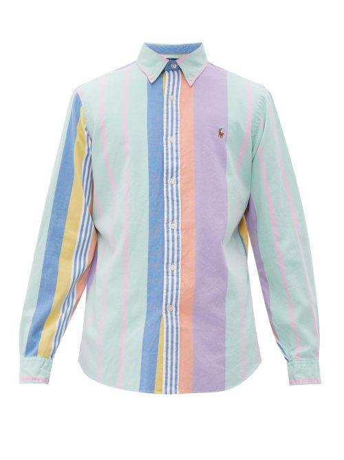 Matchesfashion.com Polo Ralph Lauren - Custom Fit Fun Striped Cotton Oxford Shirt - Mens - Multi