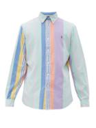 Matchesfashion.com Polo Ralph Lauren - Custom Fit Fun Striped Cotton Oxford Shirt - Mens - Multi