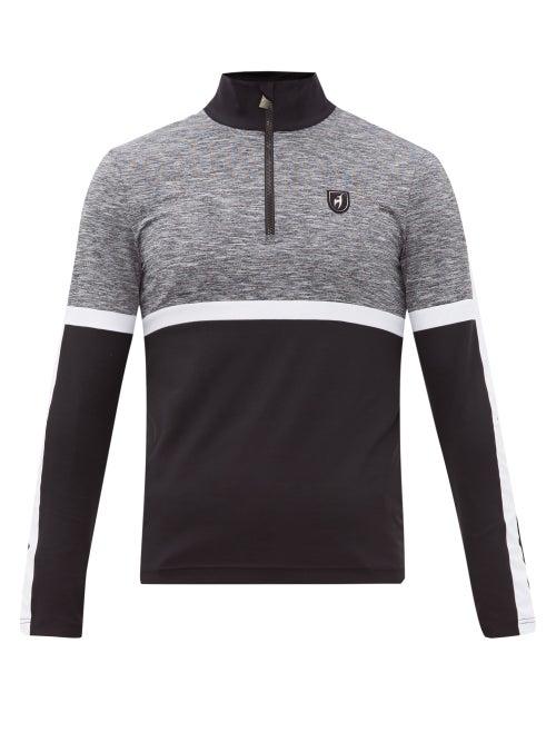 Matchesfashion.com Toni Sailer - Felix Half Zip Base Layer Top - Mens - Grey