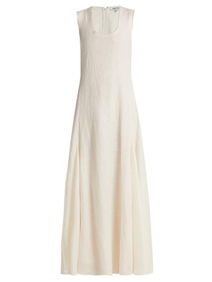 Elizabeth And James Lenox Linen And Silk-blend Dress