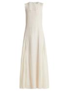 Elizabeth And James Lenox Linen And Silk-blend Dress
