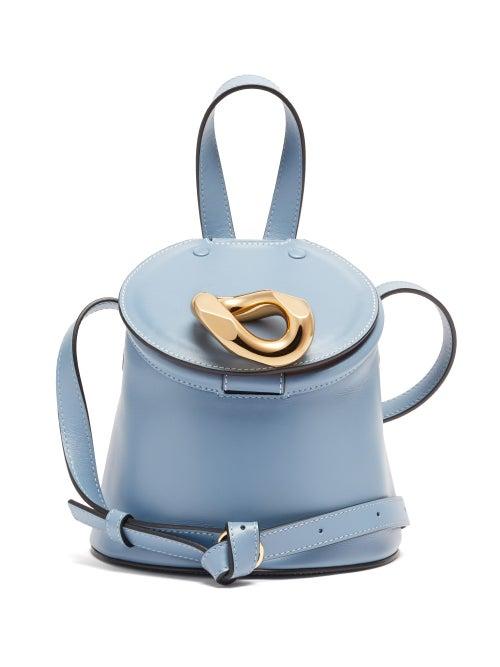 Matchesfashion.com Jw Anderson - Chain Small Leather Cross-body Bag - Womens - Blue Multi