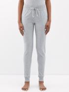 Skin - Drawstring Organic Pima-cotton Pyjama Trousers - Womens - Light Grey