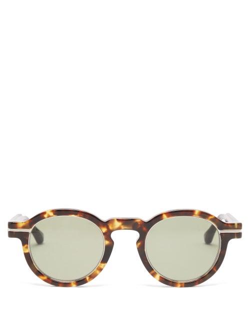 Matsuda - Round Tortoiseshell Acetate Sunglasses - Mens - Brown Multi
