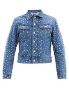 Matchesfashion.com Stefan Cooke - X Lee Studded Denim Jacket - Mens - Blue