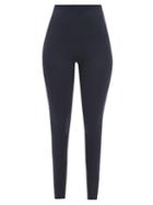 Raey - Recycled-yarn High-waist Leggings - Womens - Dark Navy