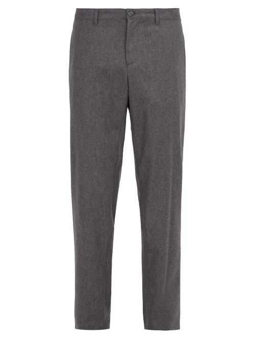 Matchesfashion.com A.p.c. - Grgoire Wool Blend Trousers - Mens - Grey