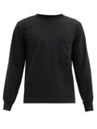 Matchesfashion.com Snow Peak - Long-sleeved Cotton-jersey T-shirt - Mens - Black
