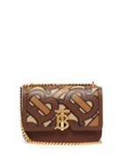 Matchesfashion.com Burberry - Tb Monogram Appliqu Leather Cross Body Bag - Womens - Brown Multi