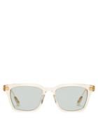 Matchesfashion.com Lunetterie Generale - Architect Square Acetate Sunglasses - Mens - Crystal