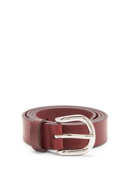 Matchesfashion.com Isabel Marant - Zap Leather Belt - Womens - Burgundy